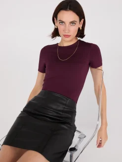 Faux Leather Mini Skirt