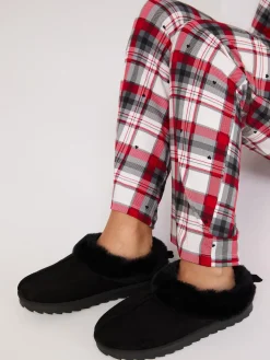 Faux Shearling Slippers