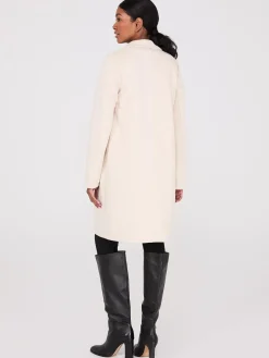 Faux Suede Car Coat