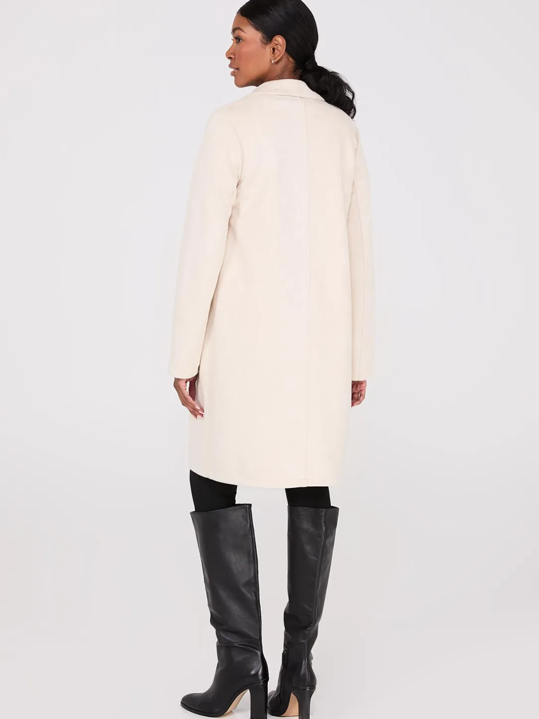 Faux Suede Car Coat