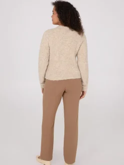 Faux Wool Raglan Cardigan