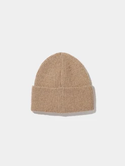 Faux Wool Ribbed Beanie