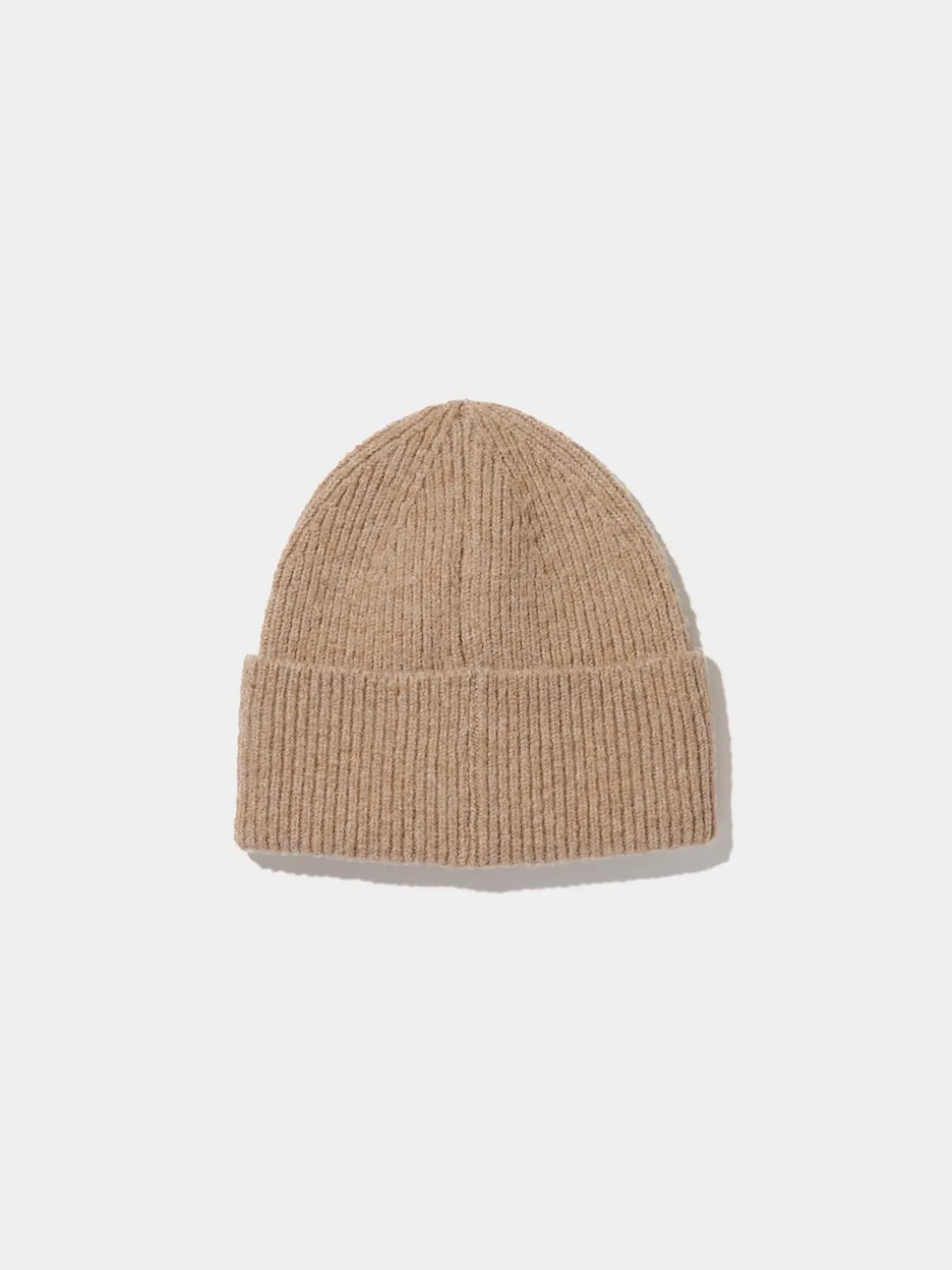 Faux Wool Ribbed Beanie