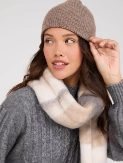 Faux Wool Ribbed Beanie