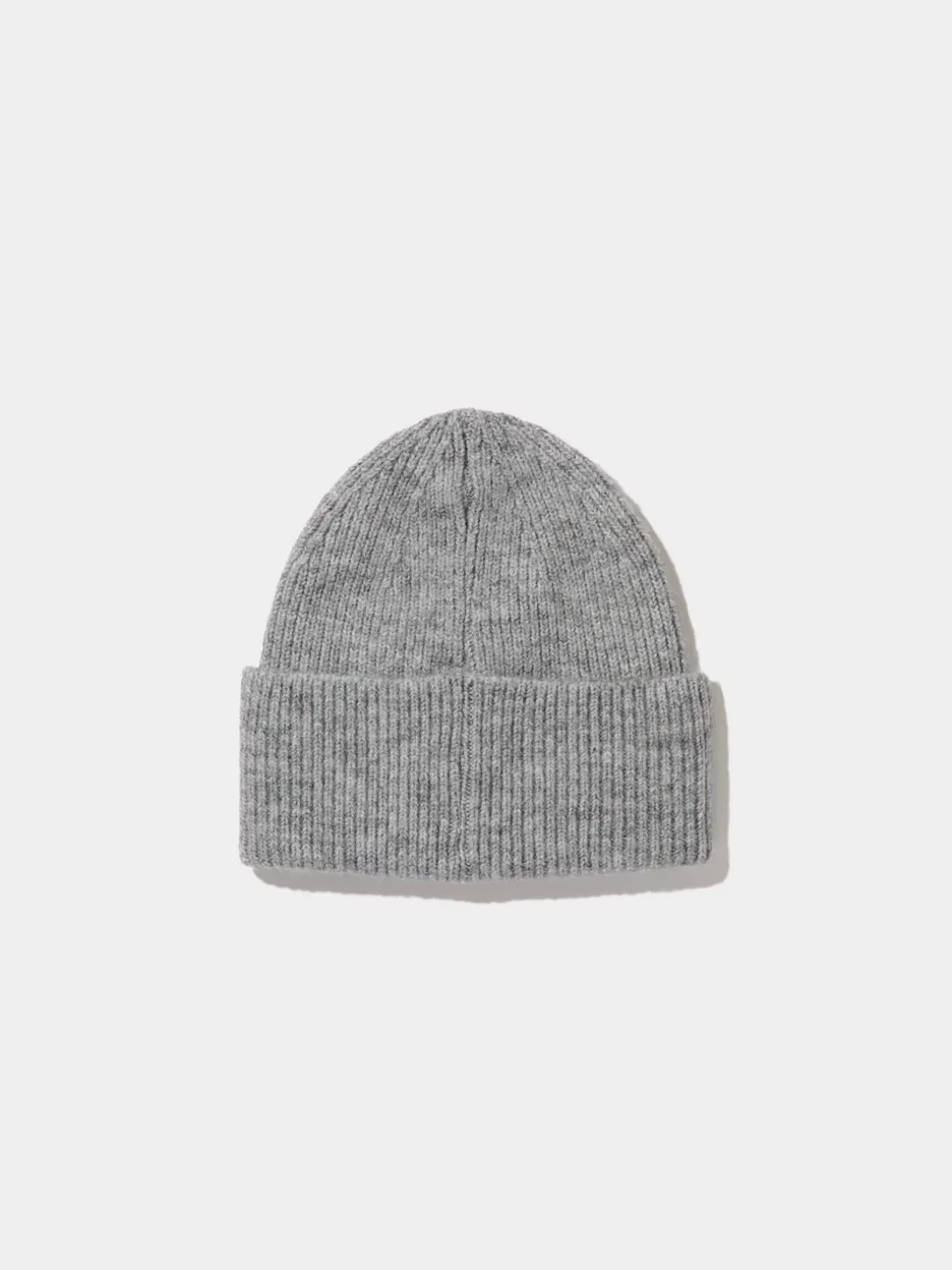 Faux Wool Ribbed Beanie