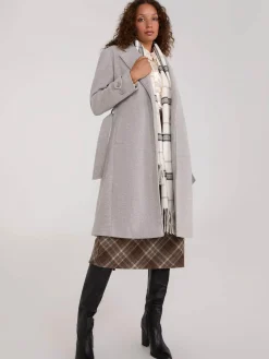Faux Wool Wrap Coat
