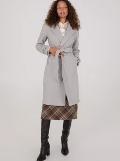 Faux Wool Wrap Coat