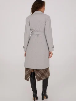 Faux Wool Wrap Coat