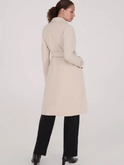 Faux Wool Wrap Coat