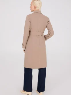 Faux Wool Wrap Coat