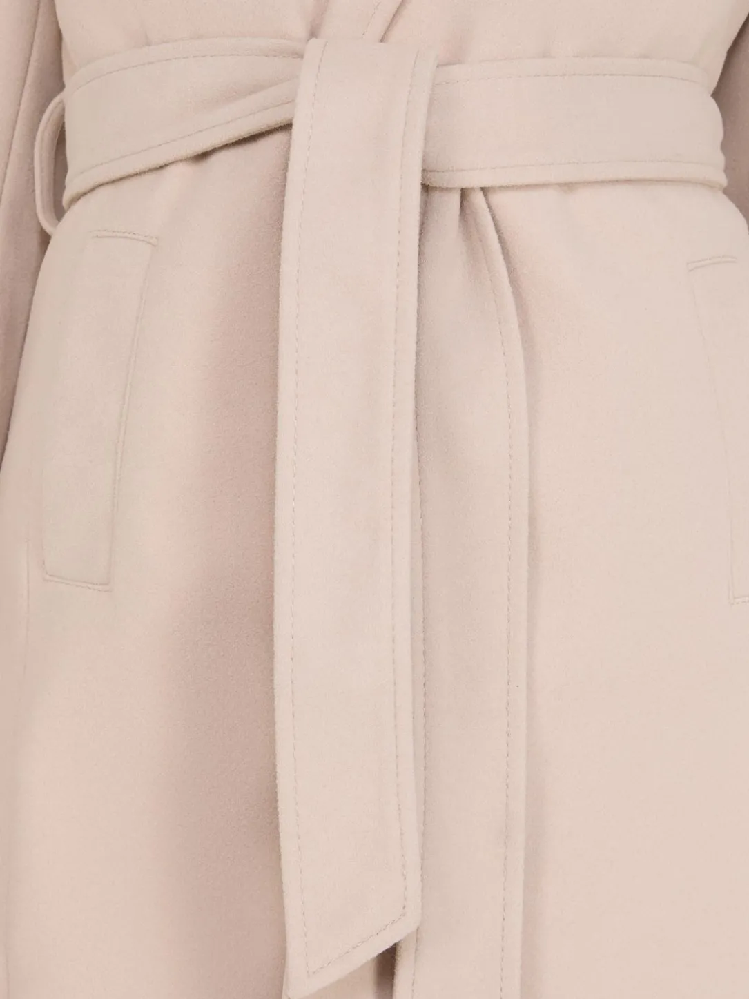 Faux Wool Wrap Coat