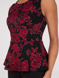 Floral Peplum Top