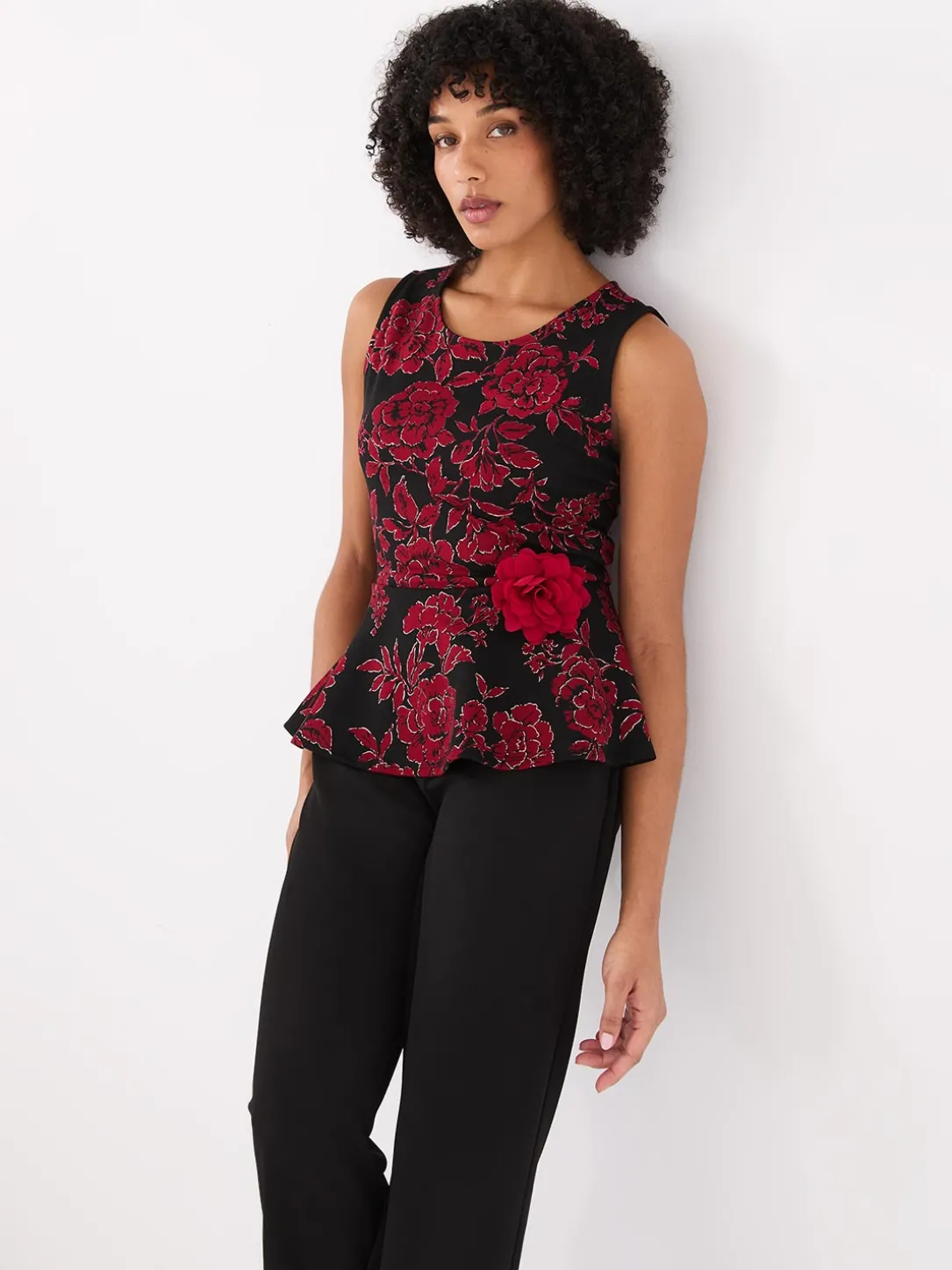 Floral Peplum Top