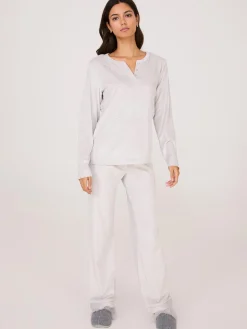 Foil Star Print Velour Pajama Set