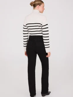 Front Pintuck Bootcut Jeans