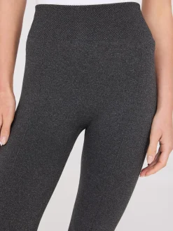 Front Pintuck Fleece Lined Leggings