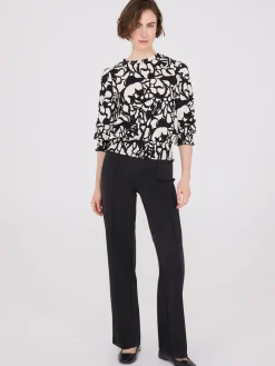 Front Pintuck High-Rise Pants