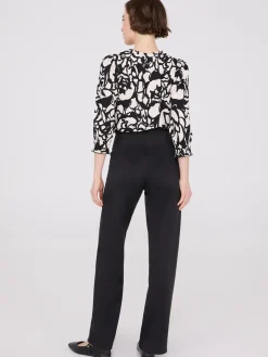 Front Pintuck High-Rise Pants