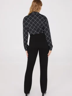 Front Pintuck Straight Leg Pants