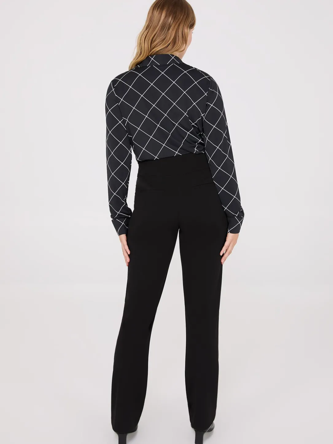 Front Pintuck Straight Leg Pants