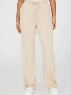 Front Pintuck Wide-Leg Pants