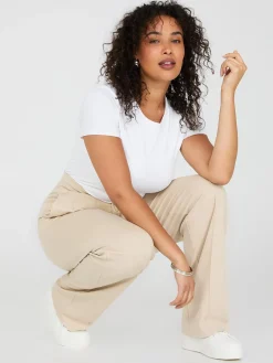 Front Pintuck Wide-Leg Pants