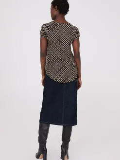 Geo Print Raglan Sleeve T-Shirt