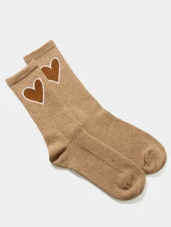 Heart Detail Crew Socks