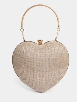 Heart Shaped Glitter Minaudiere