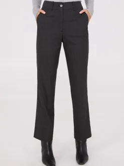 Herringbone Straight Leg Pants