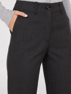 Herringbone Straight Leg Pants