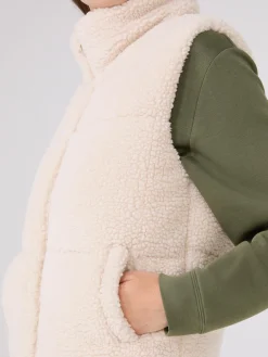 High Collar Sherpa Vest