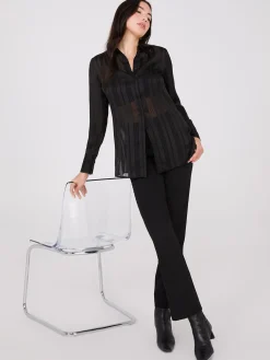 High-Rise Wide Waistband Pants