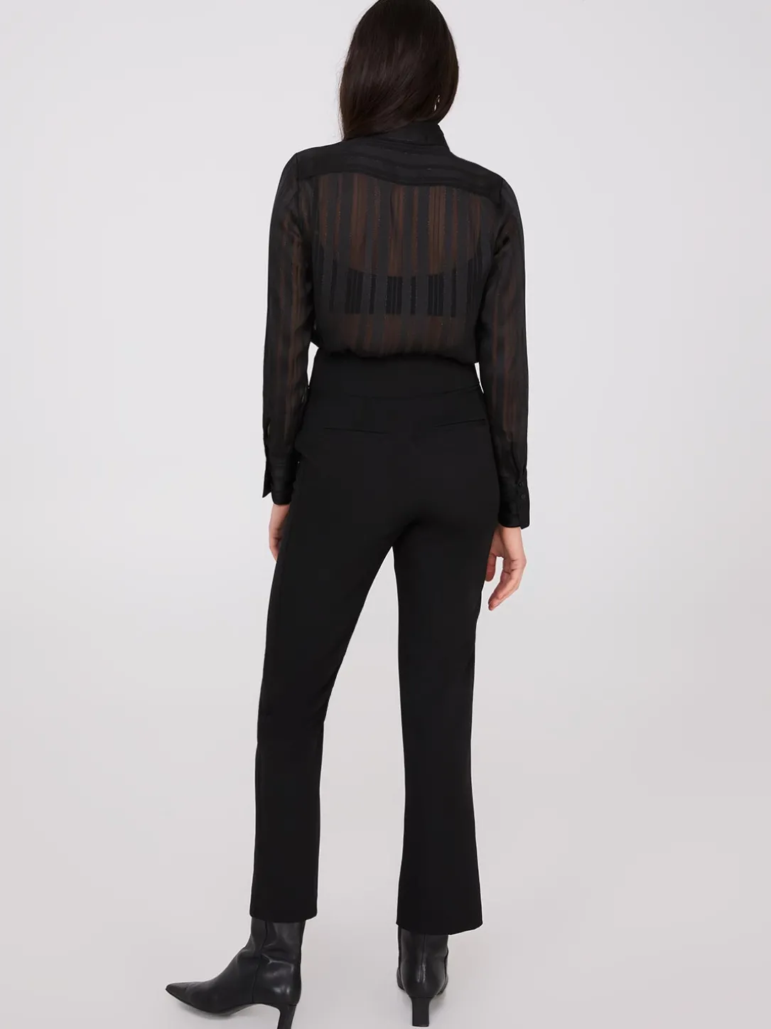 High-Rise Wide Waistband Pants