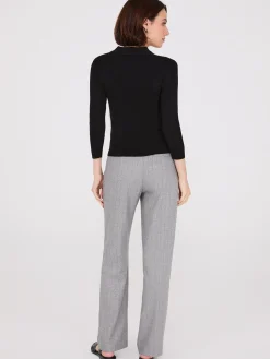 Johnny Collar Ribbed Top