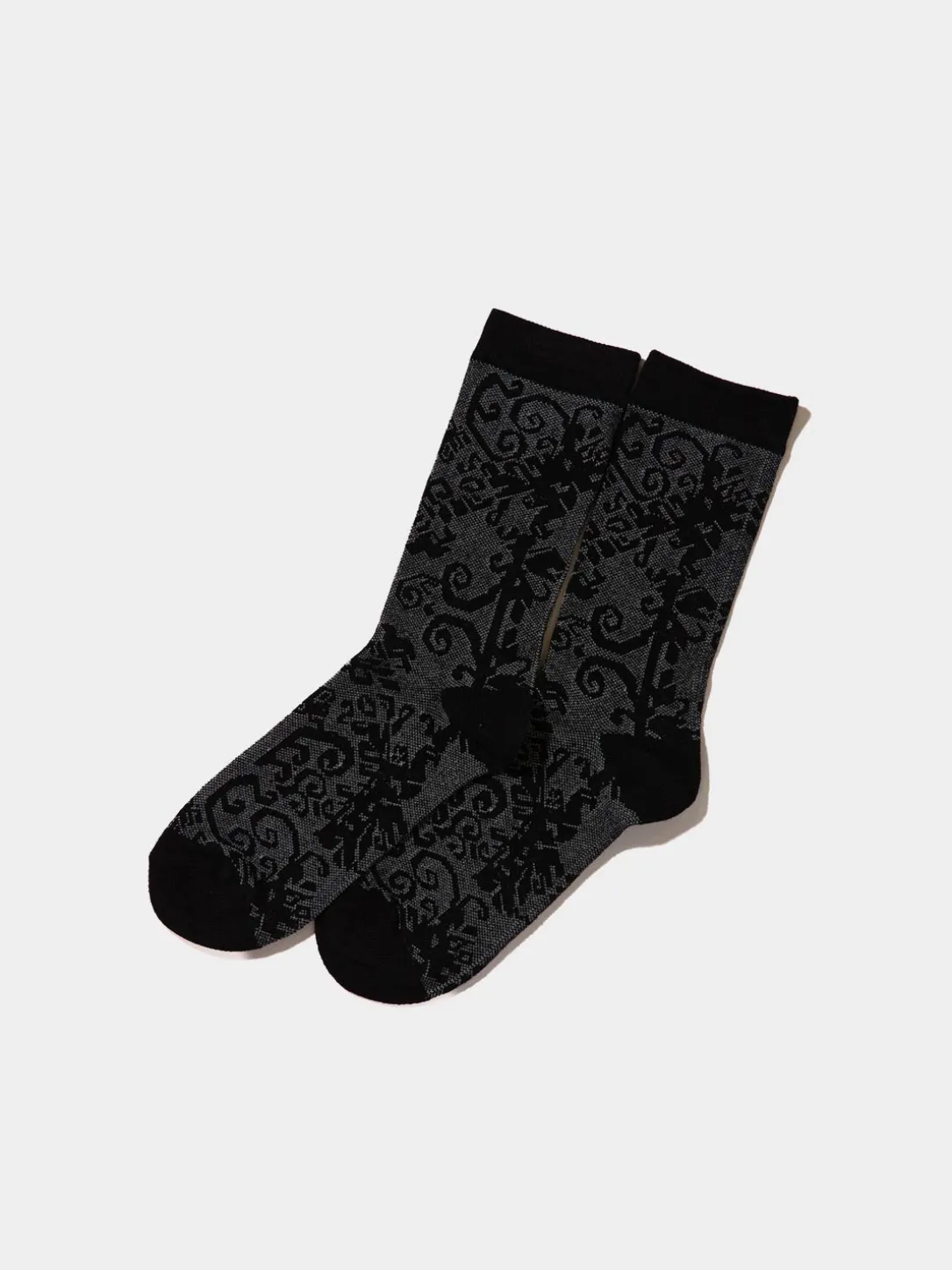 Lace Print Crew Socks