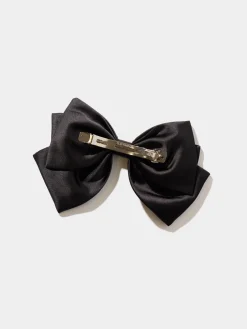 Large Satin Bow Hair Clip