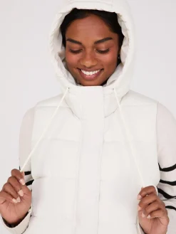 Long Hooded Puffer Vest