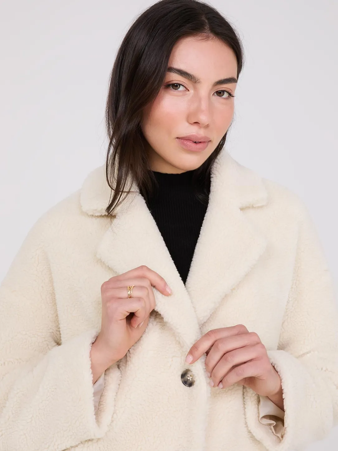 Long Sherpa Teddy Coat