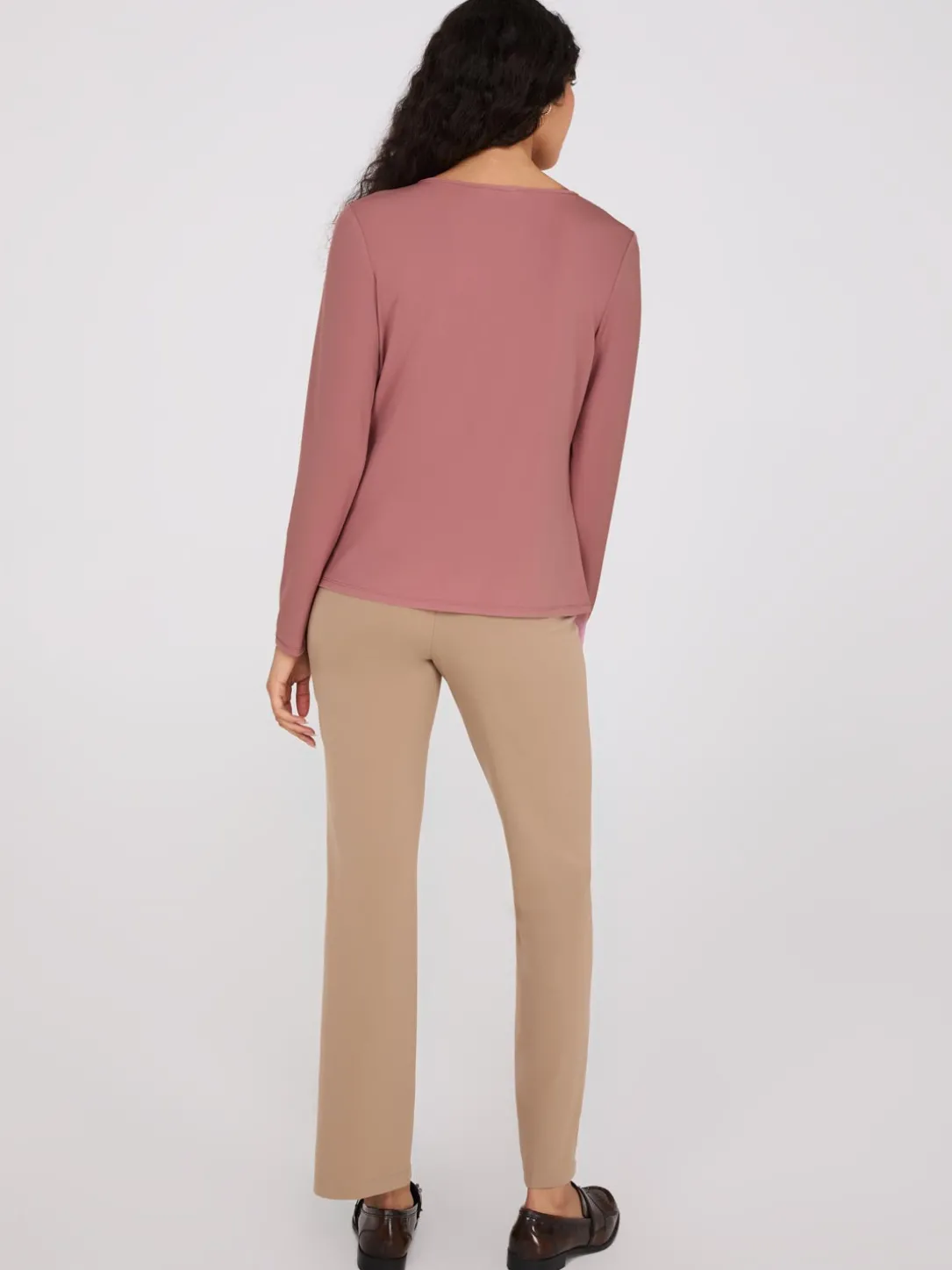 Long Sleeve Top With Metal Detail