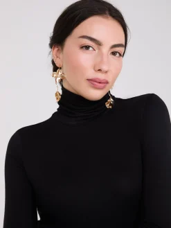 Long Sleeve Turtleneck Top