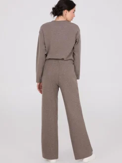 Melange Brushed Ribbed Pants