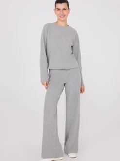 Melange Brushed Ribbed Pants