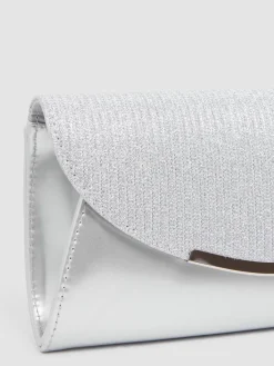 Metallic & Glitter Minaudiere With Top Handle