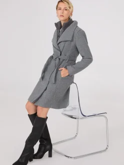 Mid-Length Wrap Coat