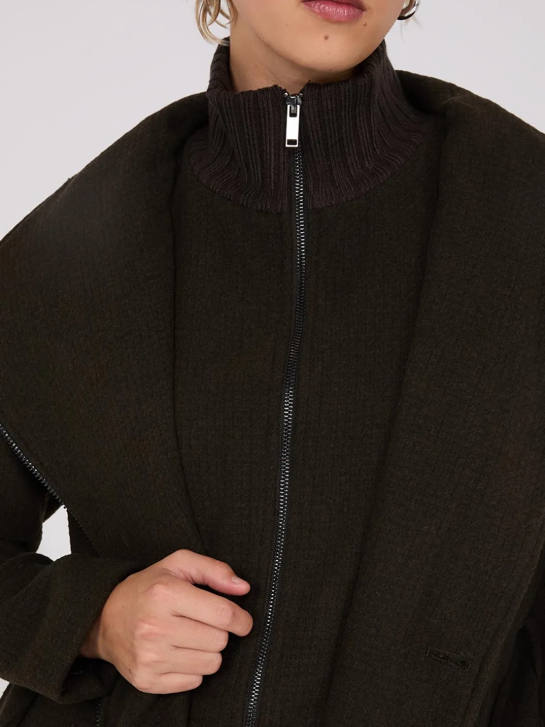 Mid-Length Wrap Coat