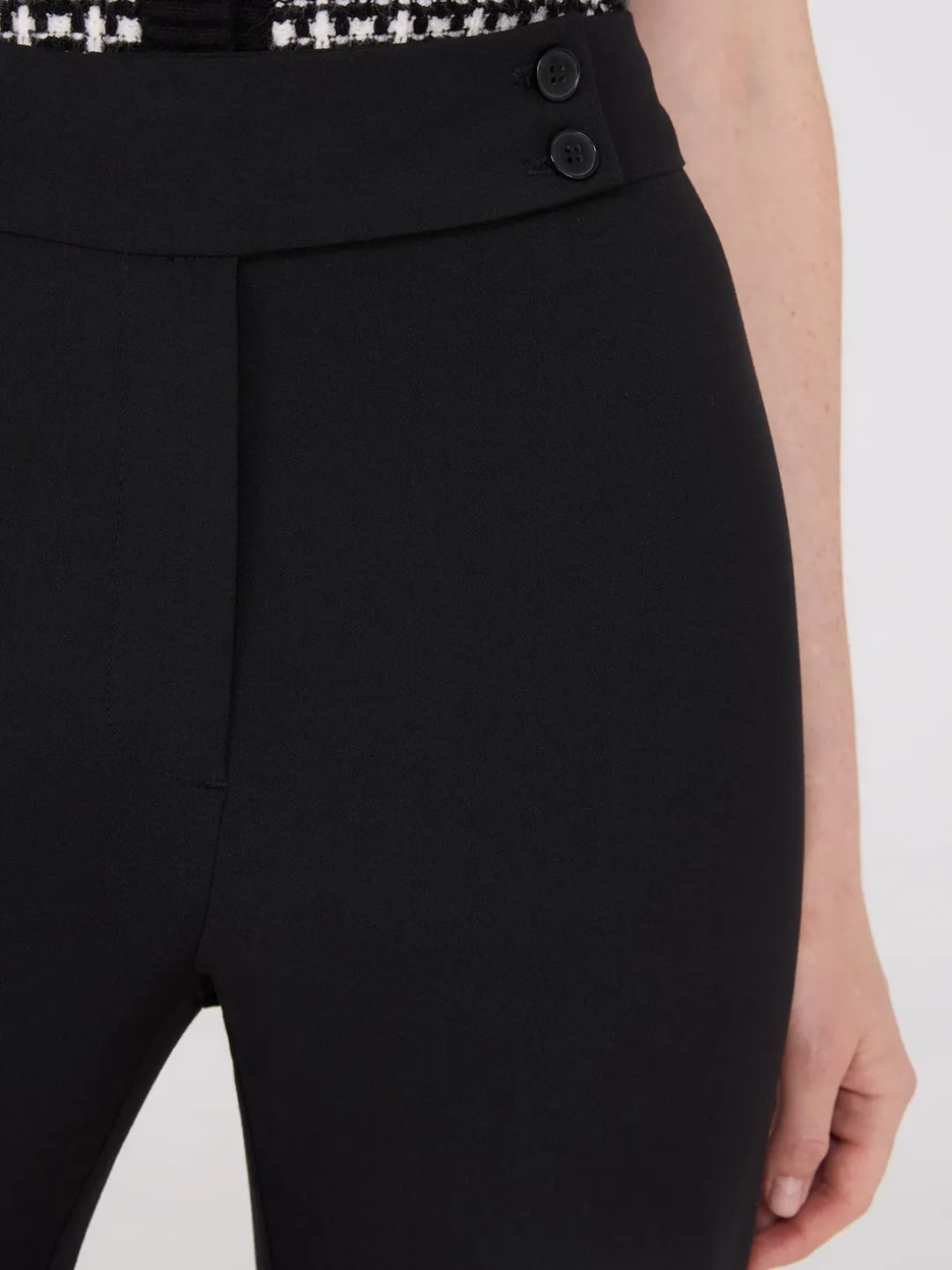 Mid-Rise Bootcut Pants