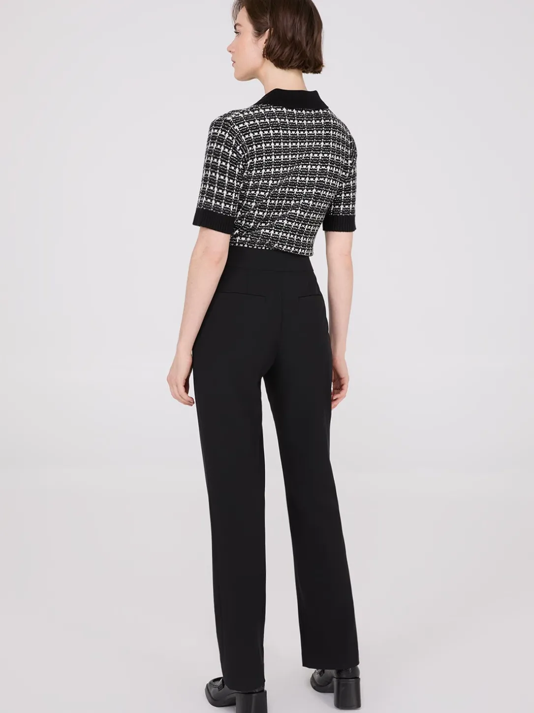 Mid-Rise Bootcut Pants