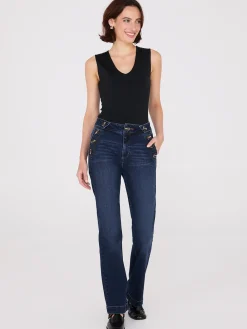 Mid-Rise Bootcut Sailor Jeans