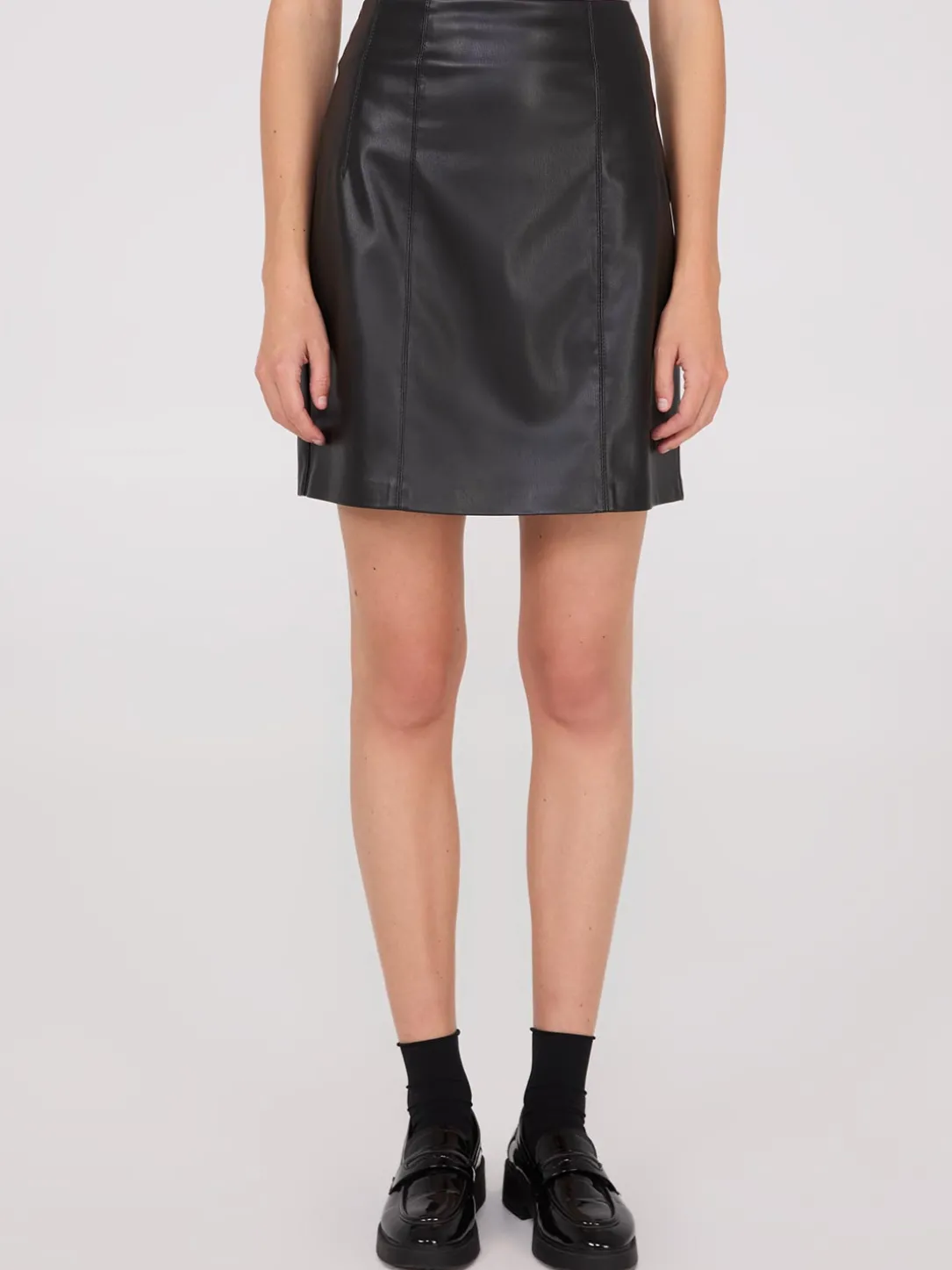 Mini Faux Leather Skirt